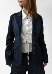Stretch Denim Blazer Jacket