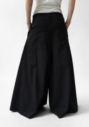 High Waisted Drop Seat Extreme Wide Leg Pants
