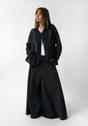 Oversized Tie Back Detail Mesh Cardigan