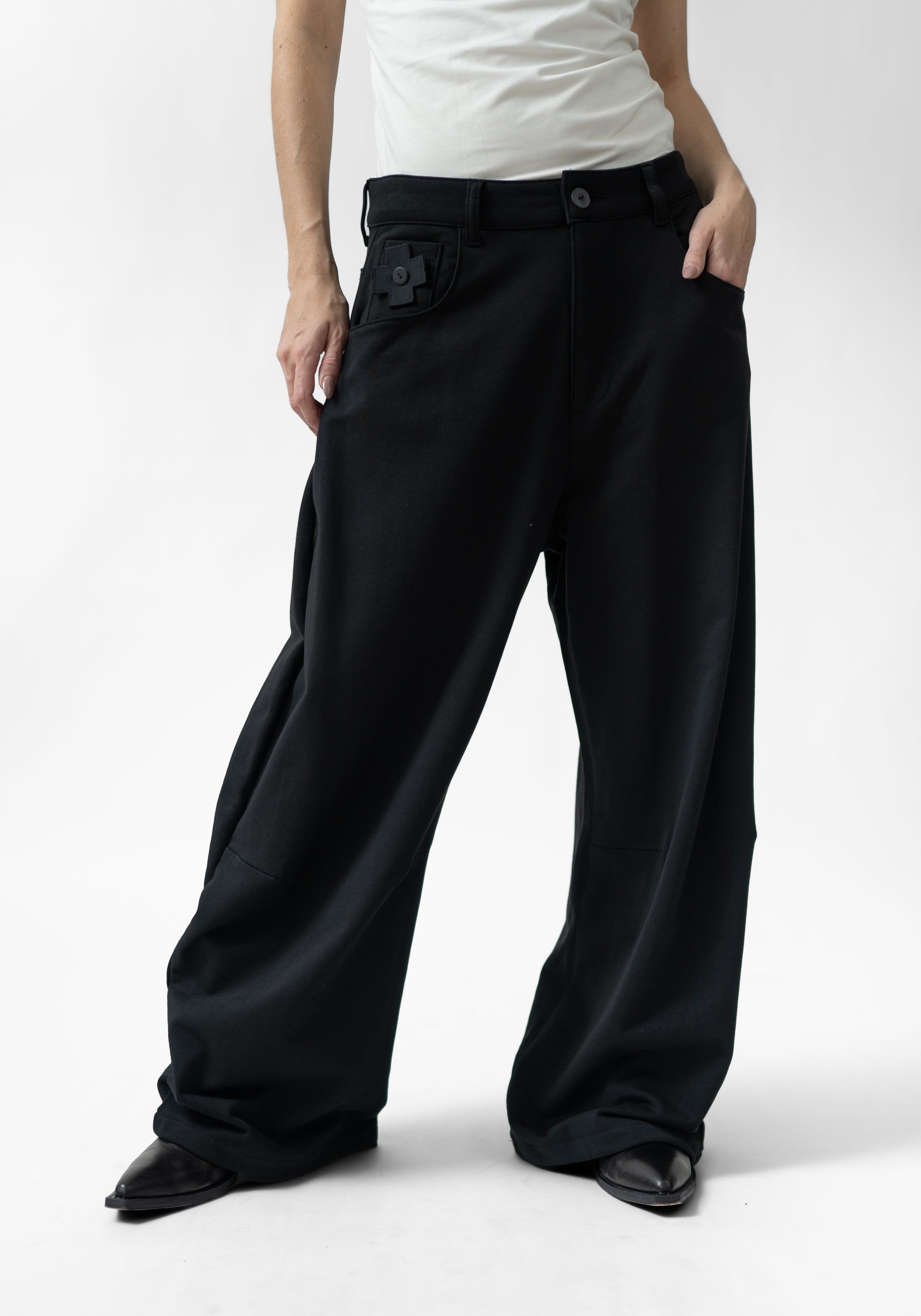 Tapered Full Leg Jersey Pants