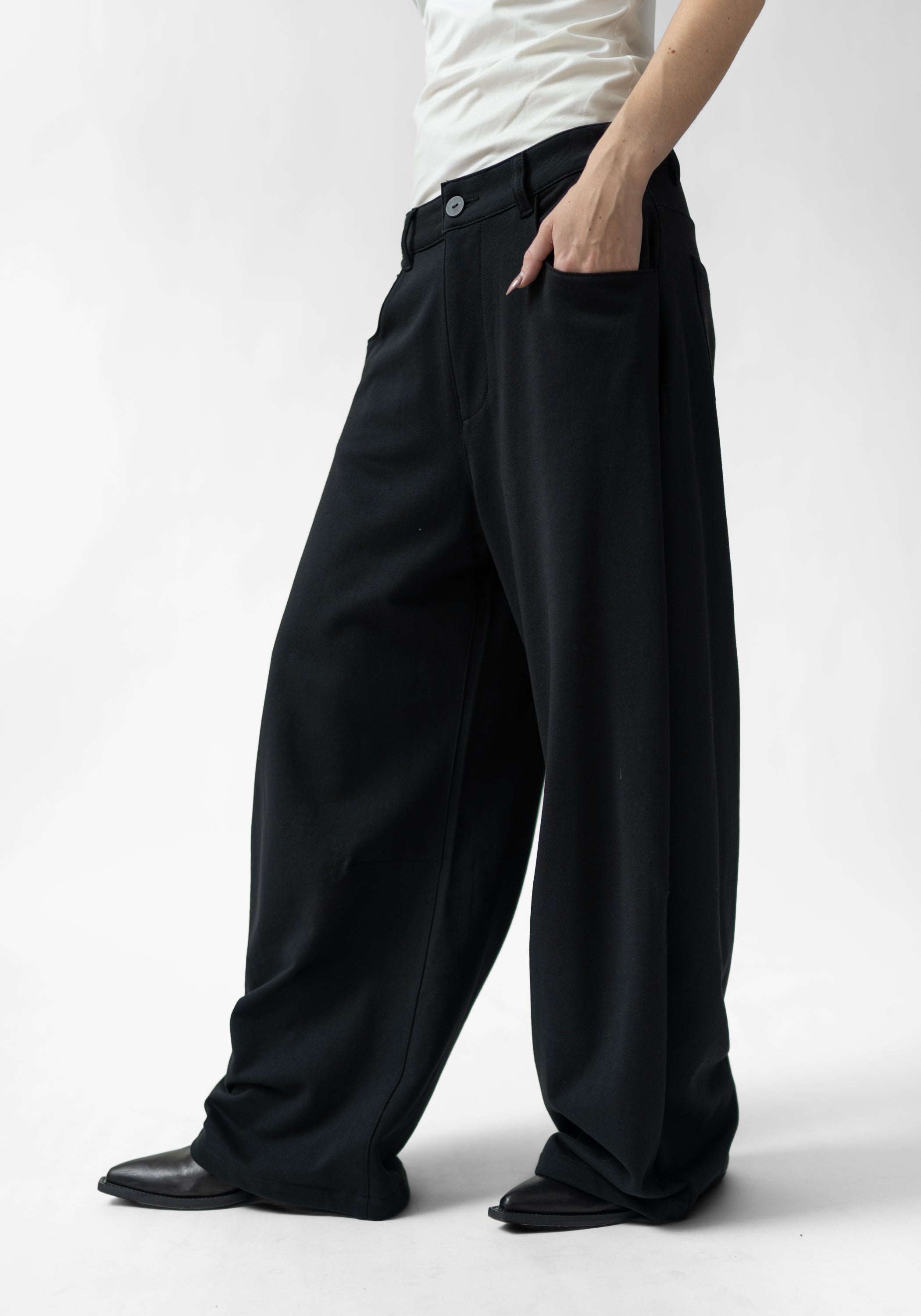 Tapered Full Leg Jersey Pants