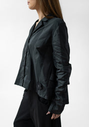 Oversized Ruffle Back Blazer