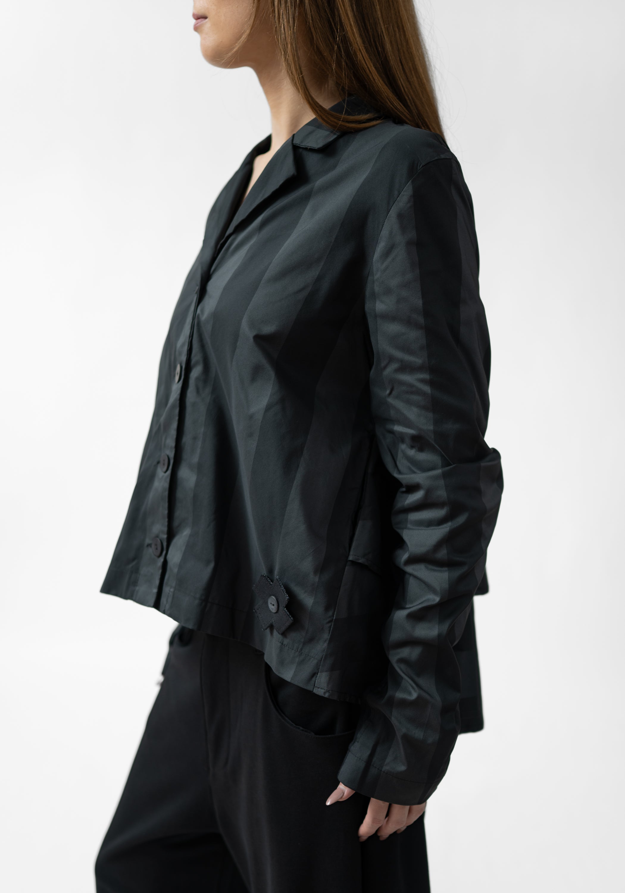 Oversized Ruffle Back Blazer