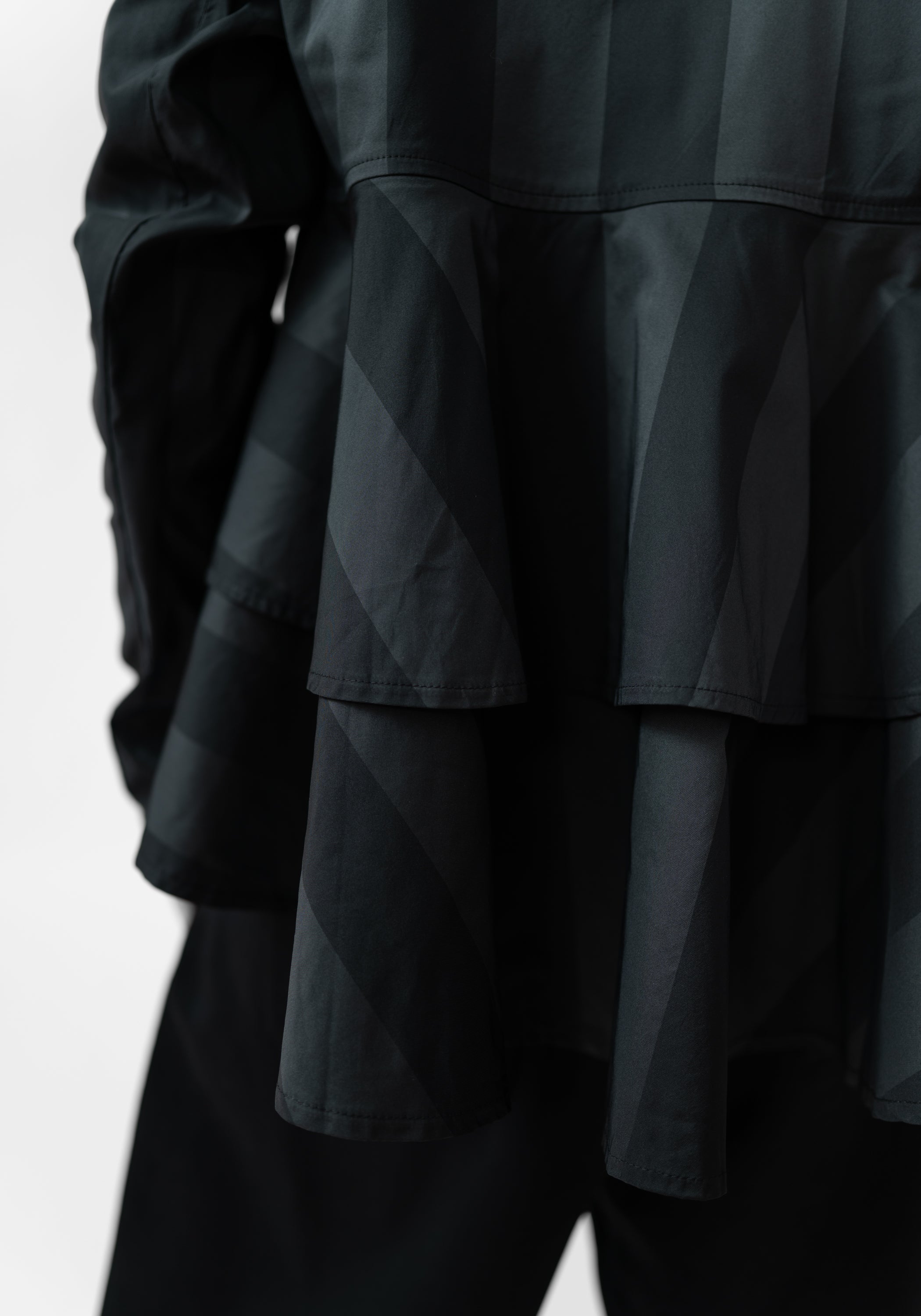Oversized Ruffle Back Blazer