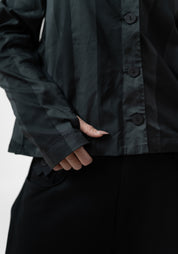 Oversized Ruffle Back Blazer