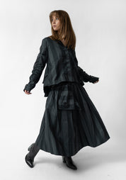 Oversized Ruffle Back Blazer