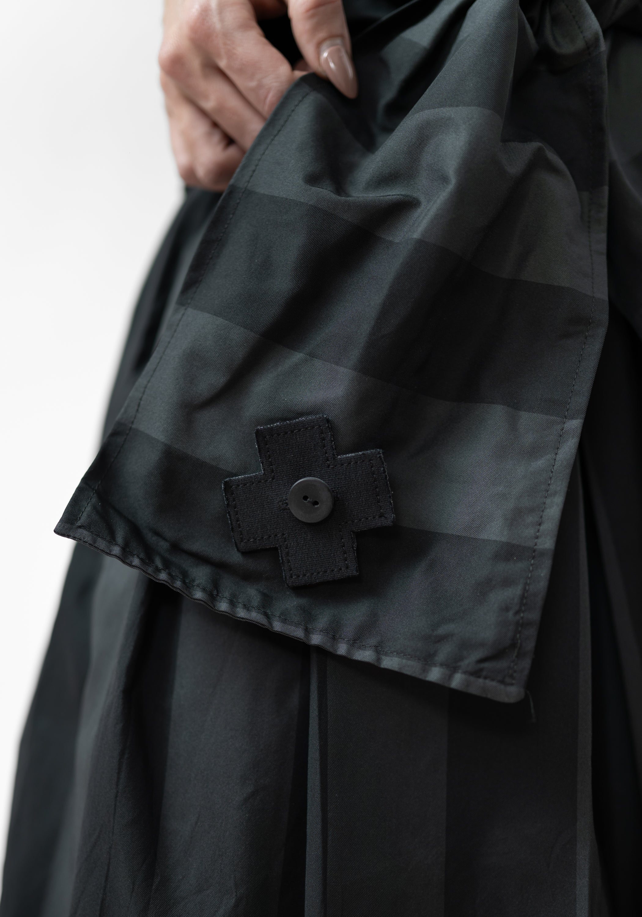 Pleated Removable Tie Waist Maxi Skirt