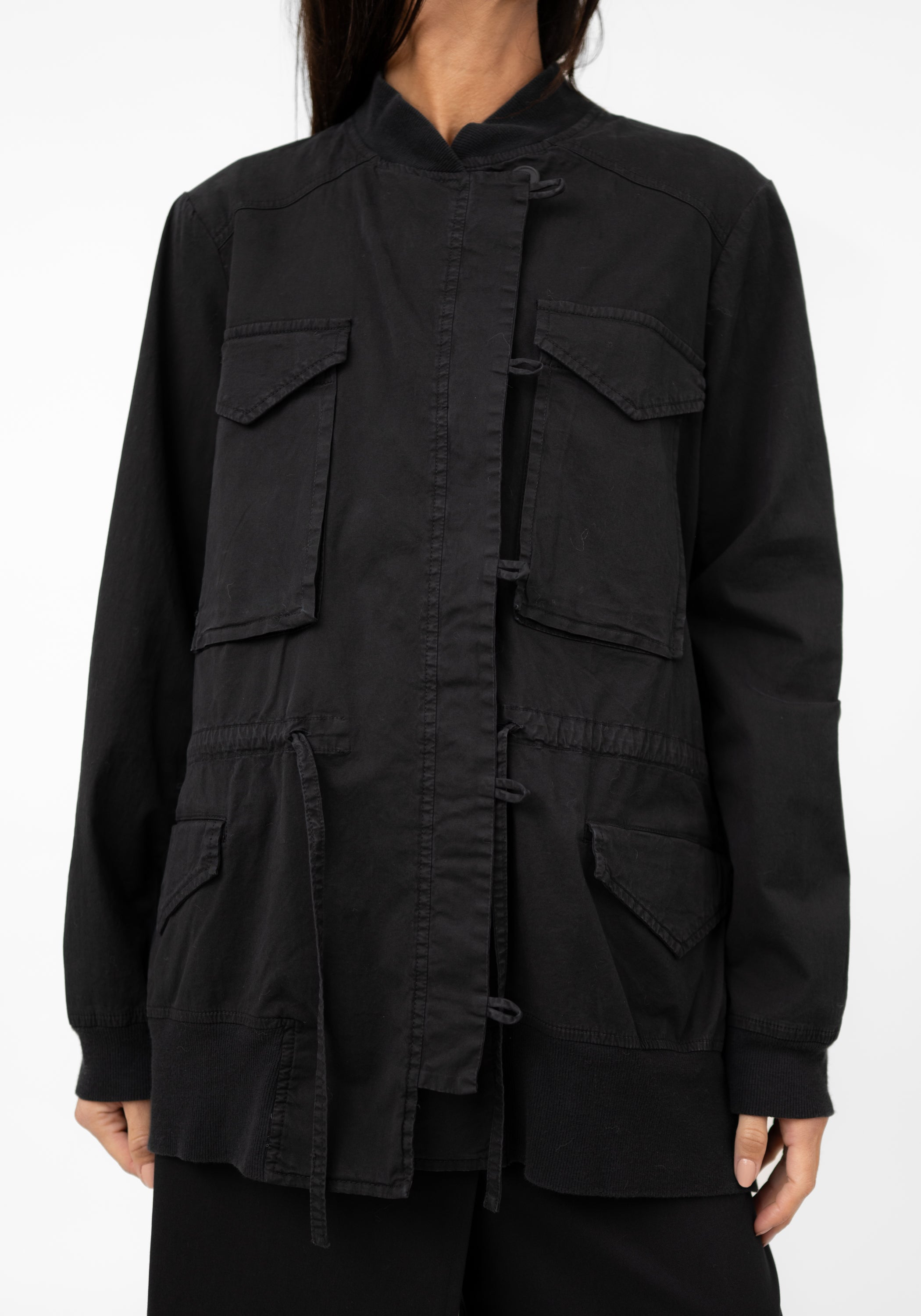 Pocket Detail Oversized Drop Shoulder Jacket