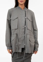 Pocket Detail Oversized Drop Shoulder Jacket