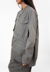 Pocket Detail Oversized Drop Shoulder Jacket