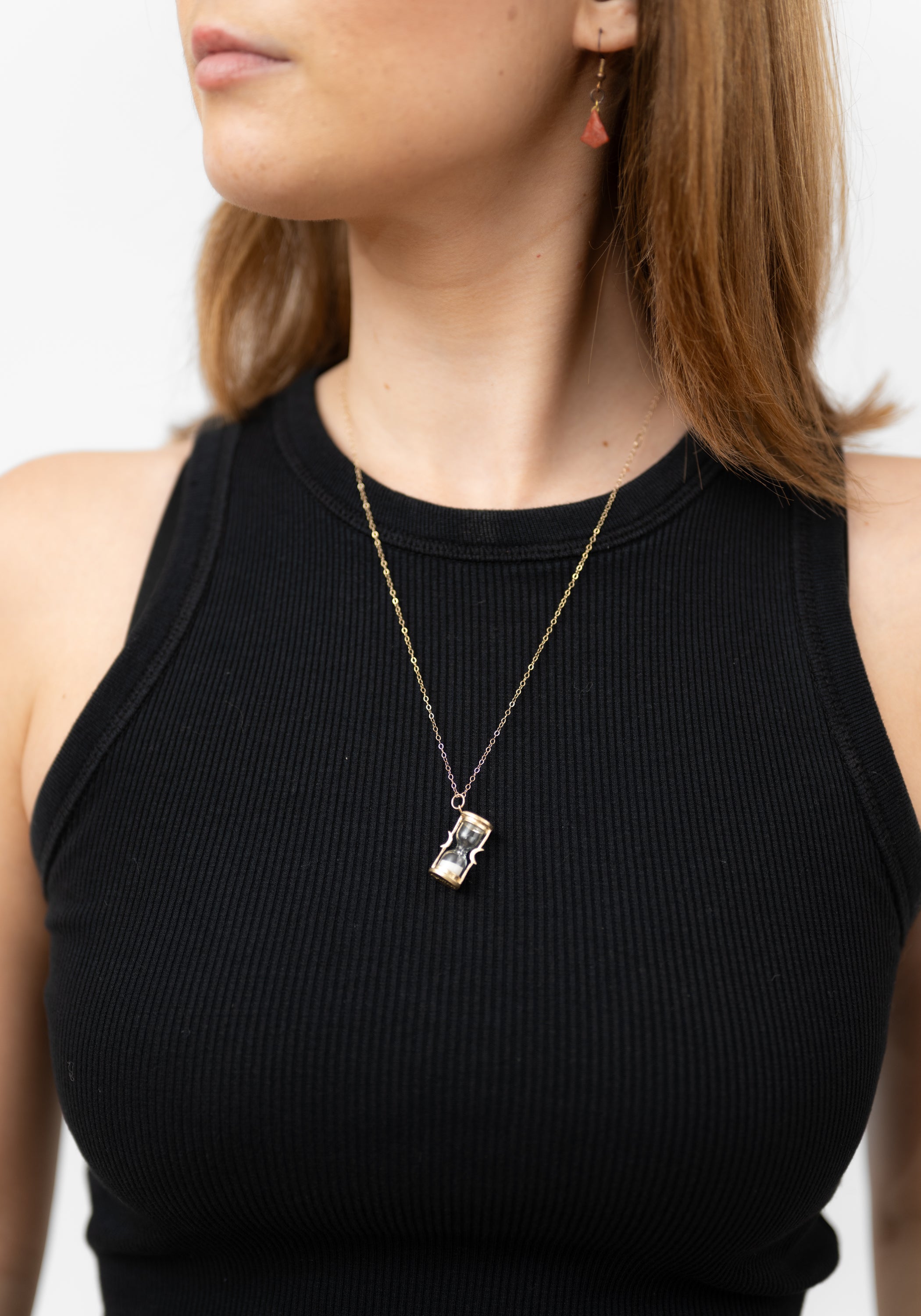 14k Gold and Diamond Sands of Time Necklace