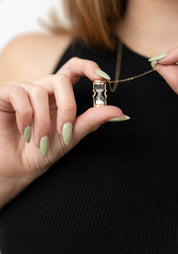 14k Gold and Diamond Sands of Time Necklace