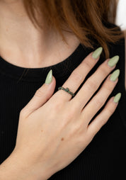 Patinated Bronze Tourmaline Ciranda Ring