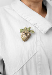 Vine Heart Embroidered Pin