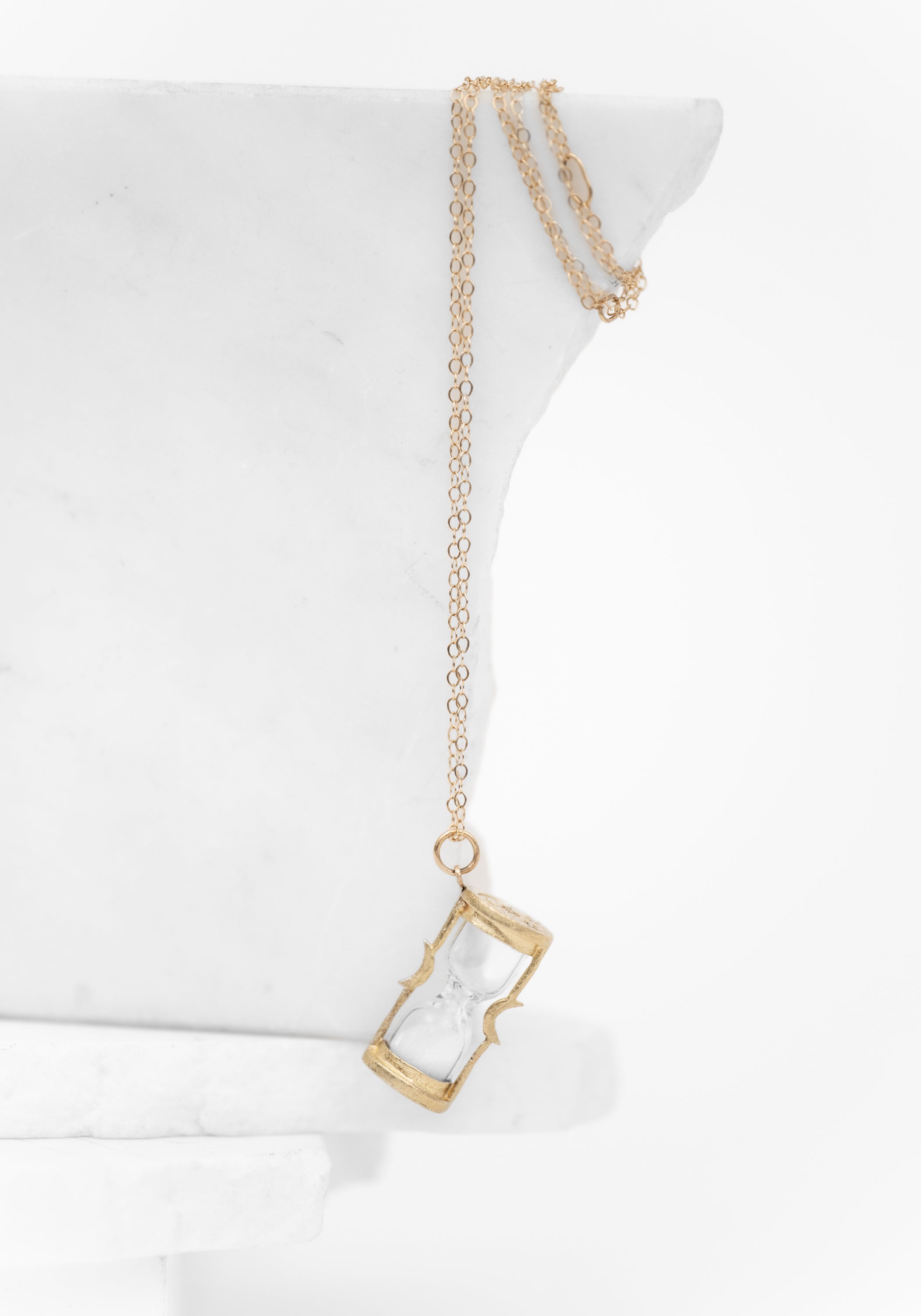 14k Gold and Diamond Sands of Time Necklace