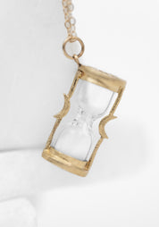 14k Gold and Diamond Sands of Time Necklace