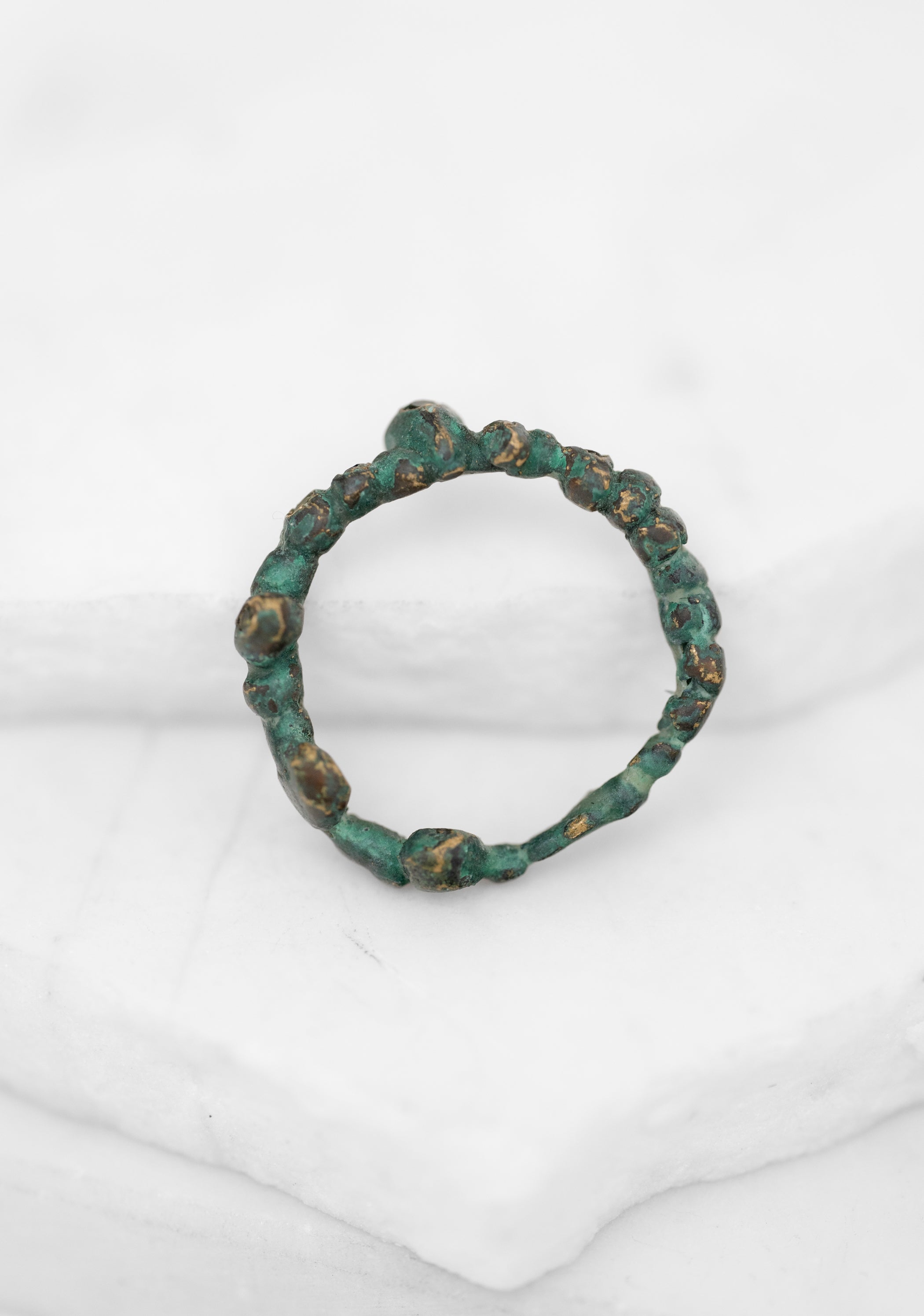 Patinated Bronze Tourmaline Ciranda Ring