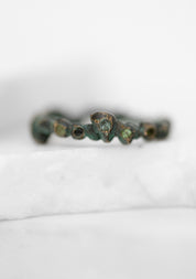 Patinated Bronze Tourmaline Ciranda Ring
