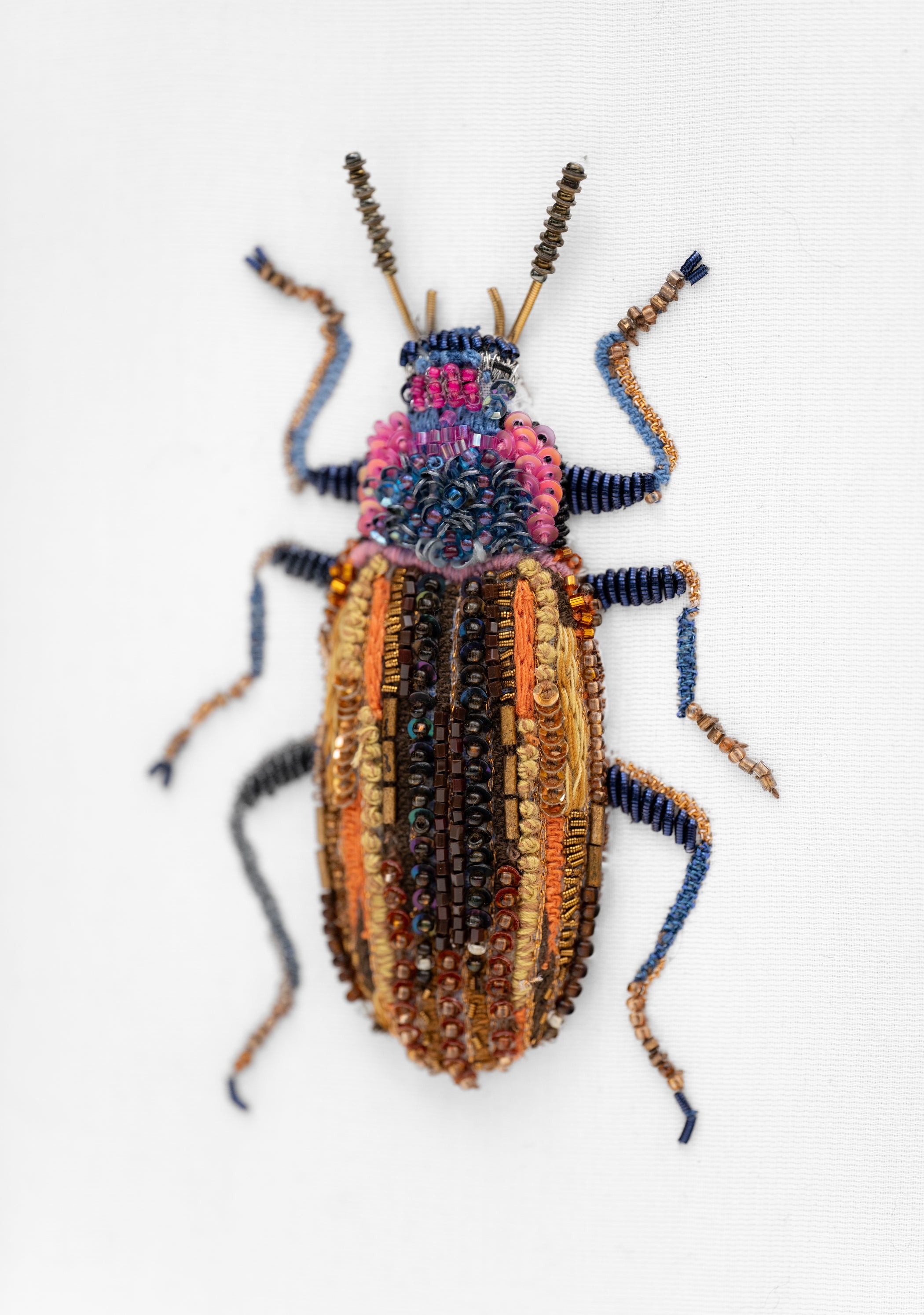 Eucyrtus Glorious Beetle Framed Beaded Art - December Thieves