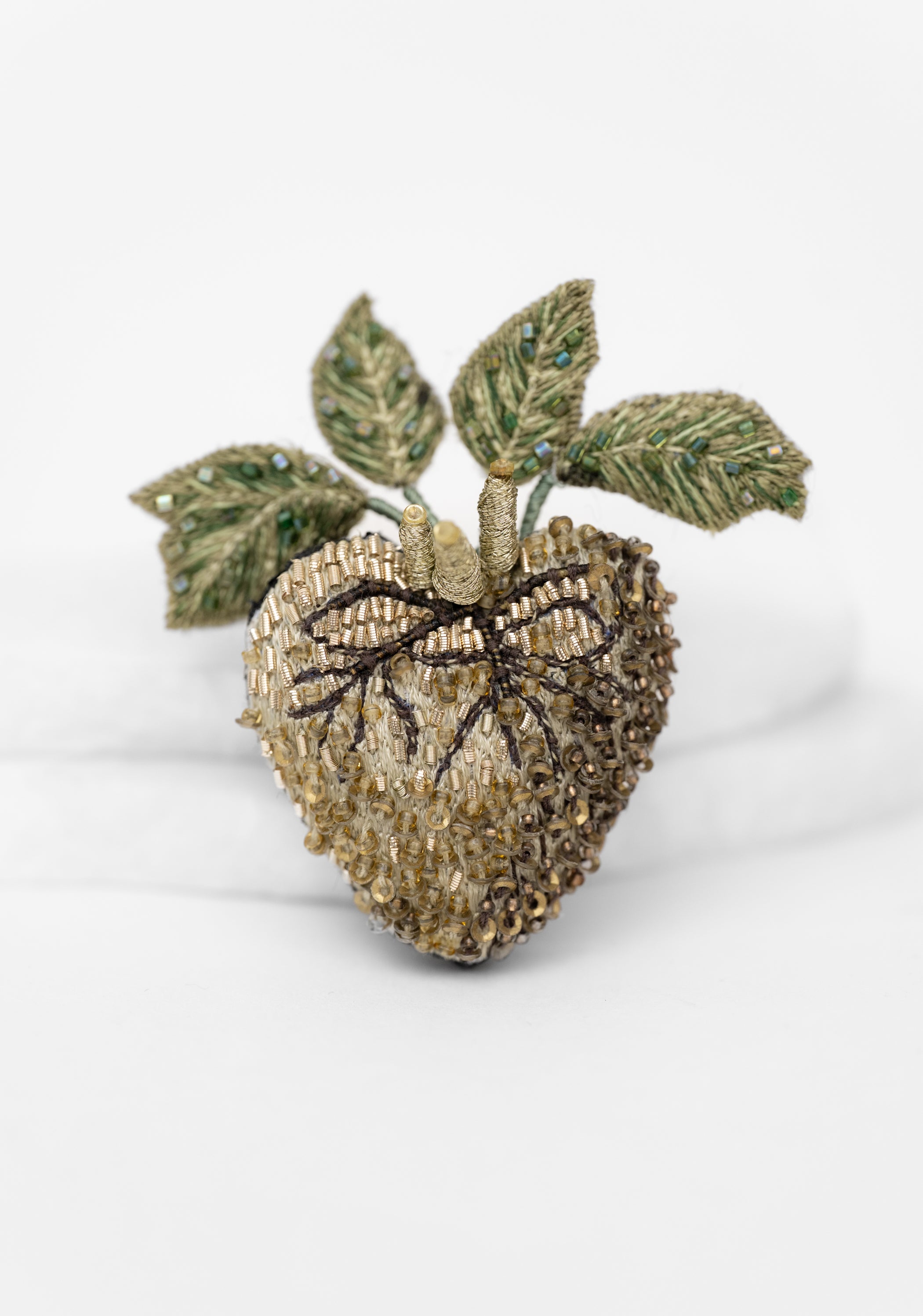 Vine Heart Embroidered Pin