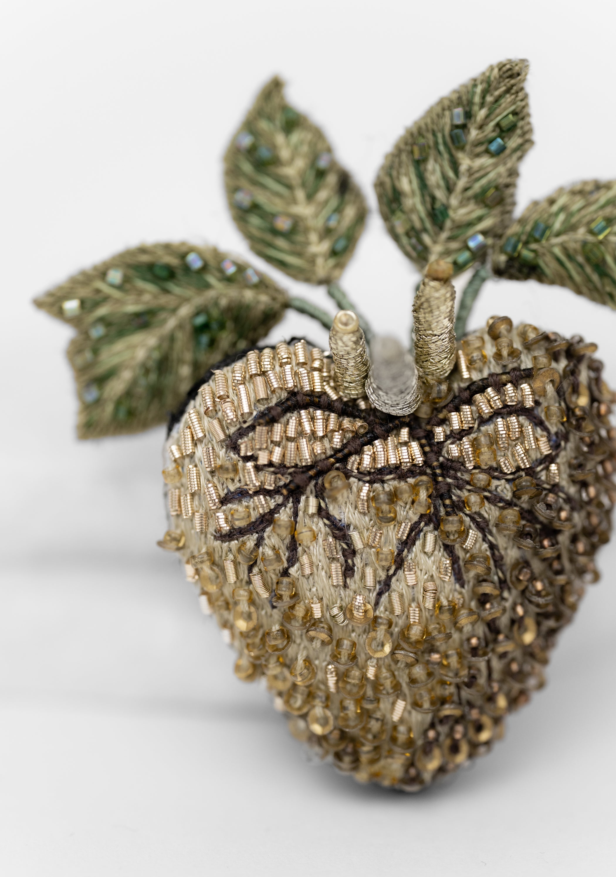 Vine Heart Embroidered Pin