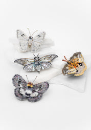 Ghost Cicada Embroidered Pin