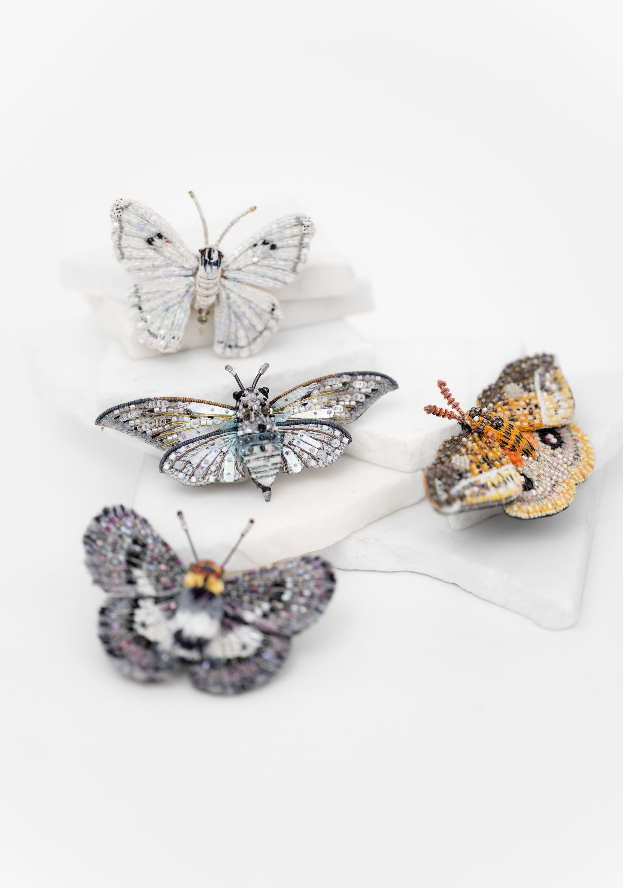 Ghost Cicada Embroidered Pin