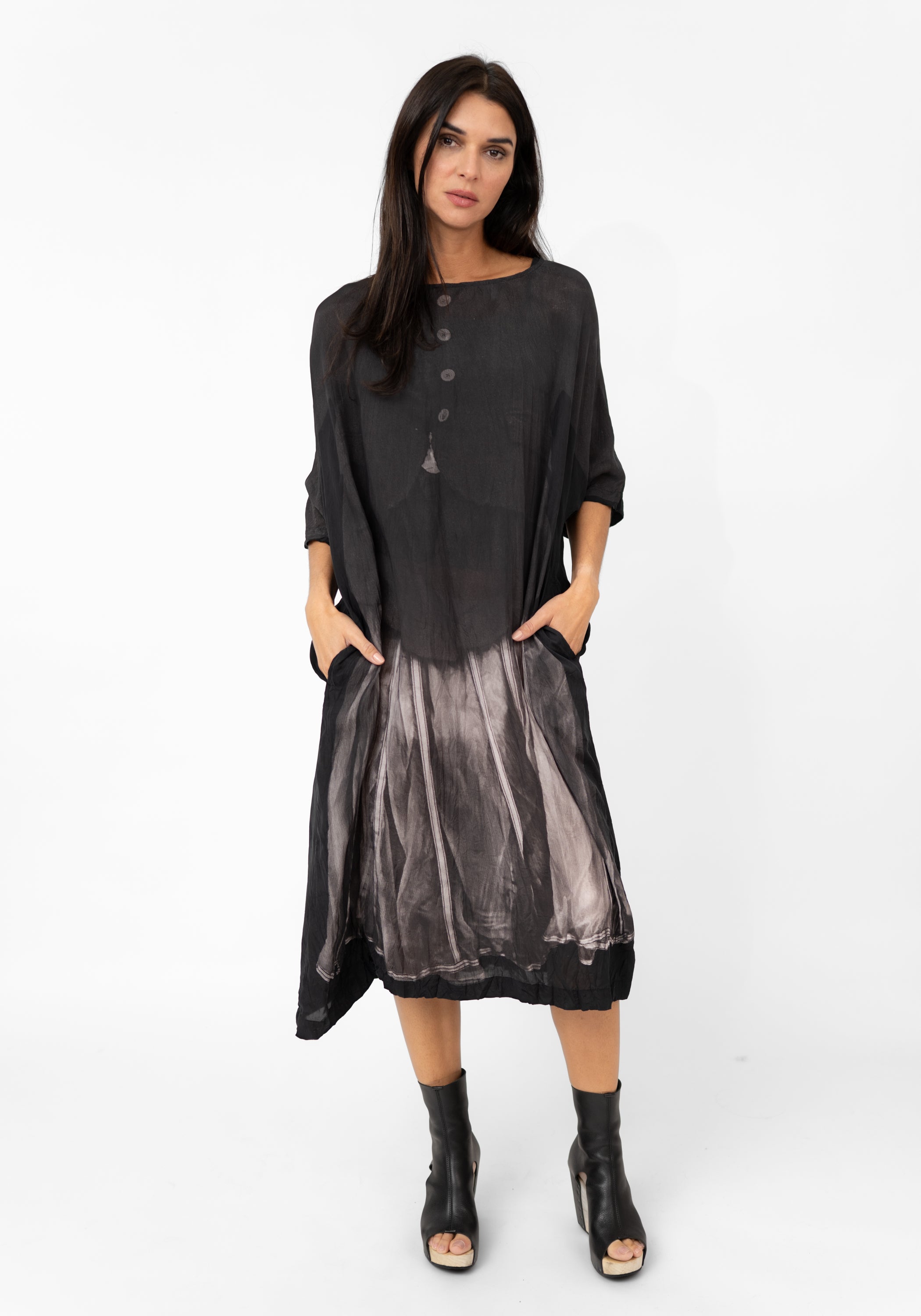 Trompe L'oeil Printed Dress