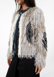 Butterfly Wing Tones Fringed Jacket