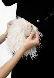 Transformable Pocket Detail Felt Maxi Coat