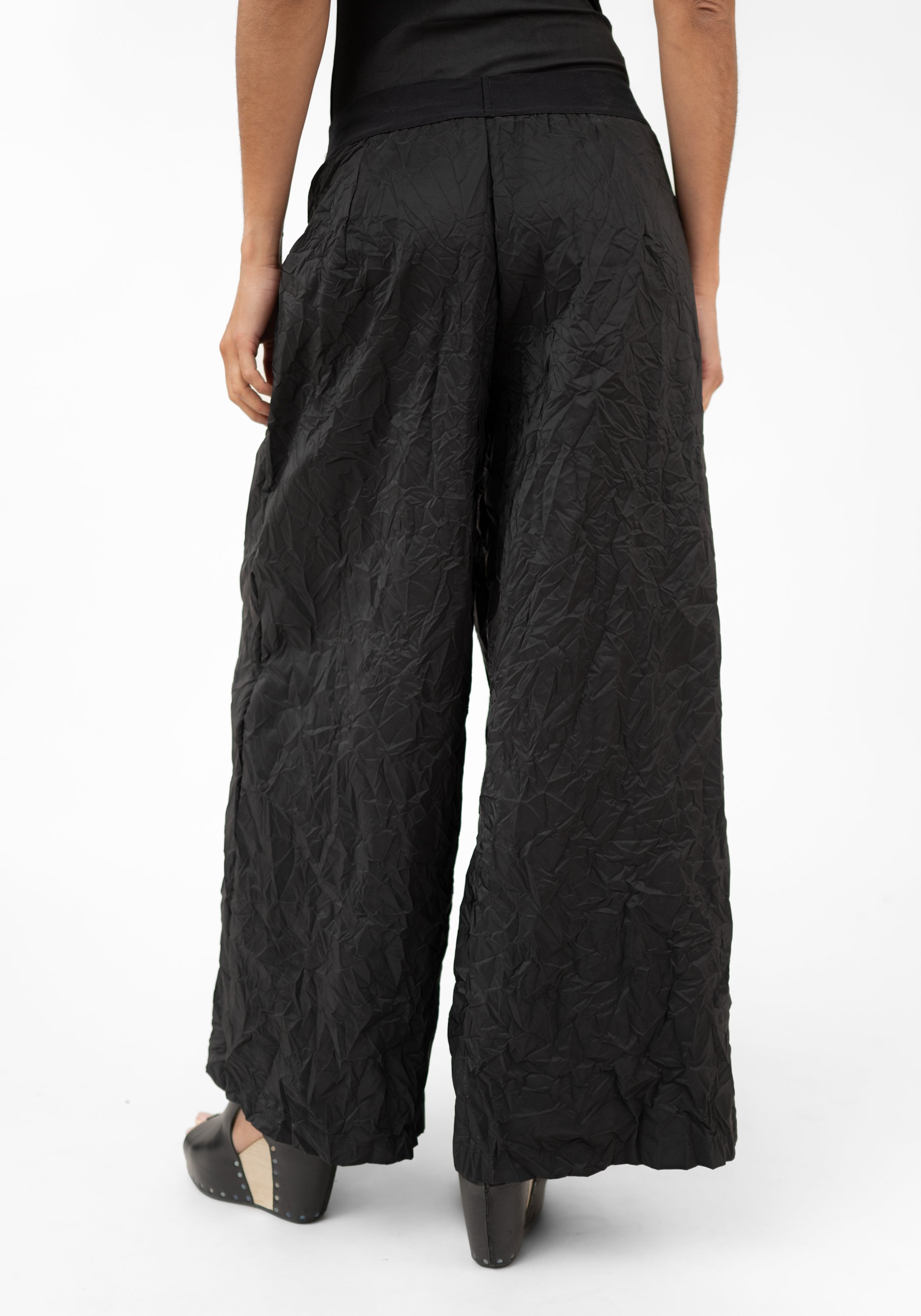 Crinkled Taffeta Wide Leg Pant - December Thieves