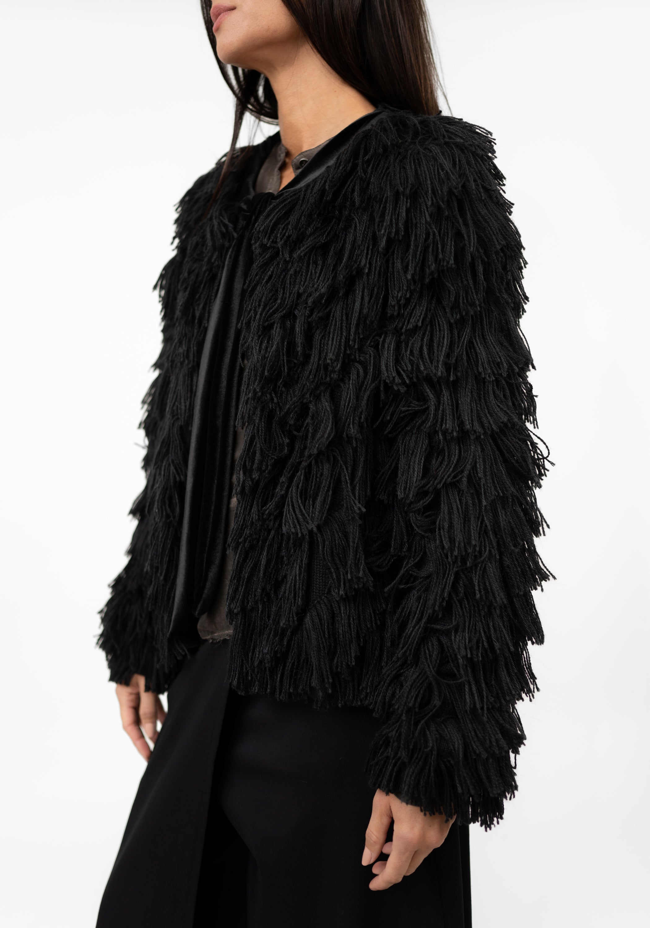 Lark Wing Toned Fringed Jacket