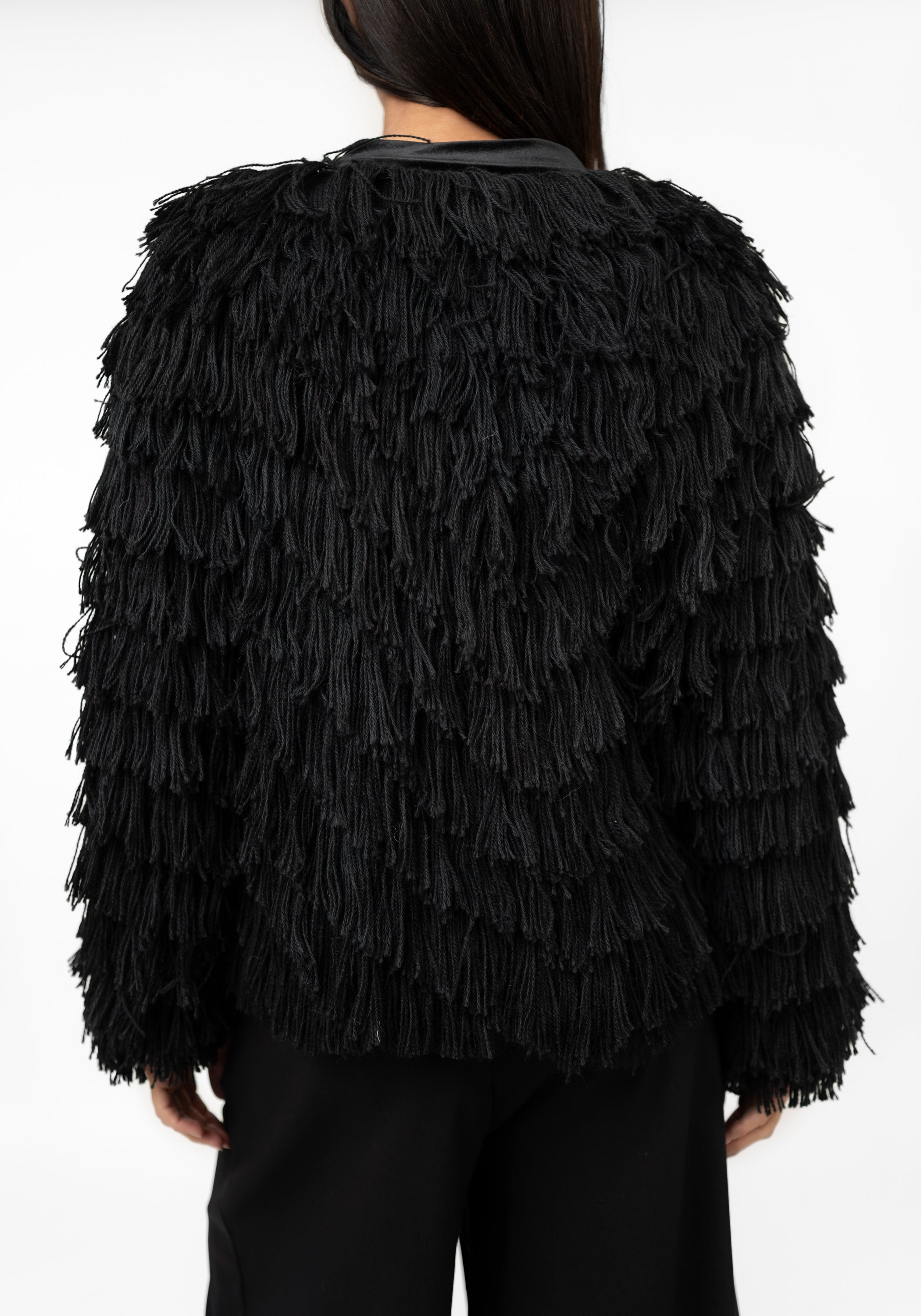 Lark Wing Toned Fringed Jacket