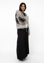Butterfly Wing Tones Fringed Jacket