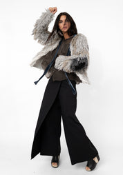 Butterfly Wing Tones Fringed Jacket