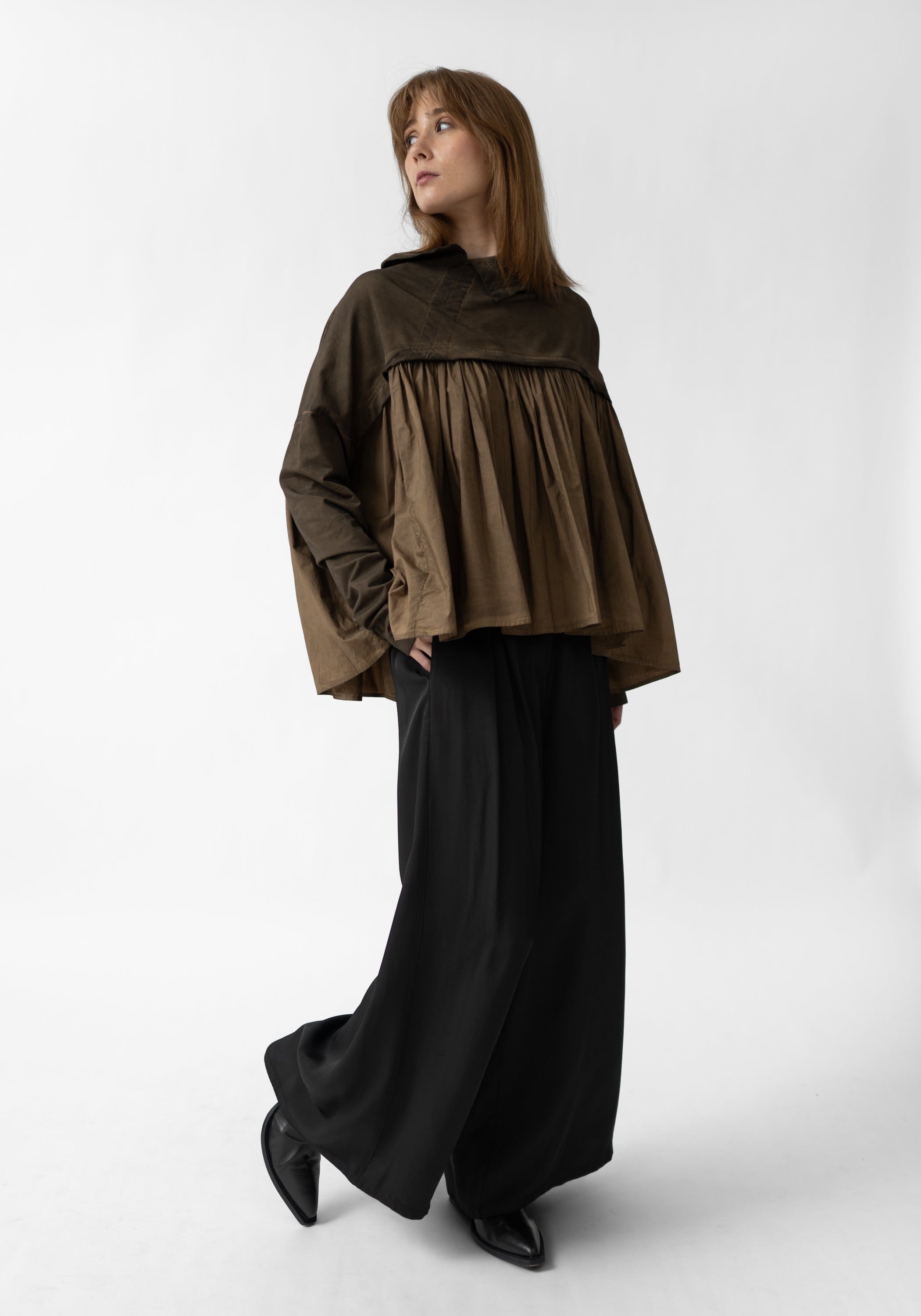 Gathered Detail French Terry Top