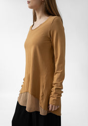 Fitted Mesh Details T-Shirt - December Thieves
