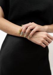 Sterling Silver Horous Fingertip Ring - December Thieves