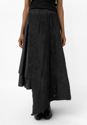 Felted Wool Asymmetrical Skirt