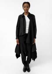 Felted Wool and Cotton Layered Shirt Dress