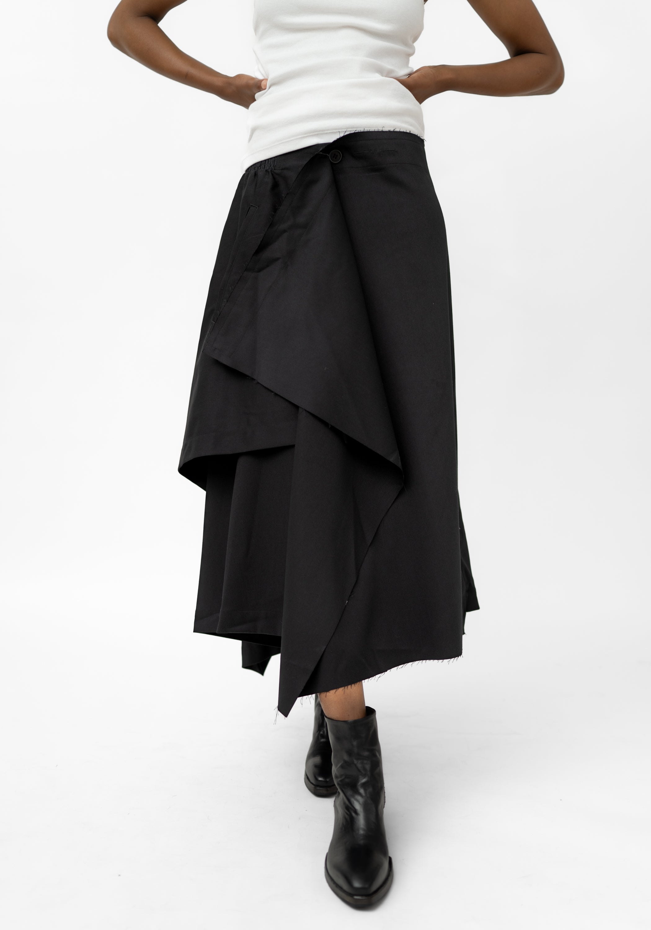 Paneled Wrap Front Skirt - December Thieves