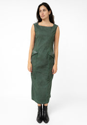 Overdyed Paneled Midi Dress