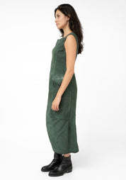 Overdyed Paneled Midi Dress