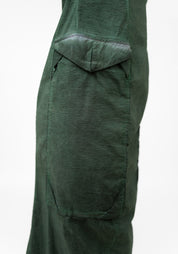 Overdyed Paneled Midi Dress