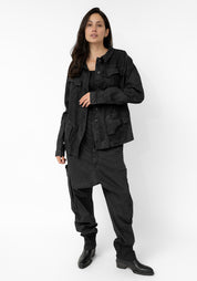 Coated Denim Drop Seat Pants - December Thieves