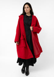 Semi-Sheer Oversized Voile Blouse