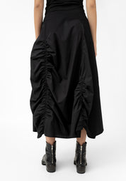 Ruche Detail Bubble Maxi Skirt