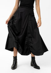 Ruche Detail Bubble Maxi Skirt