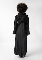 Sval Sheer Tulle Detail Button Up Dress - December Thieves