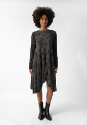 Hack Asymmetric Waffle Jersey Dress - December Thieves